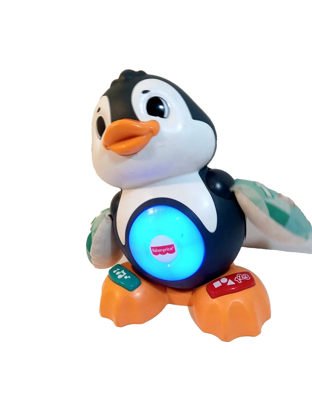 Fisher Price Linkimals Cool Beats Penguin White Yellow Gray Learning Dancing Toy